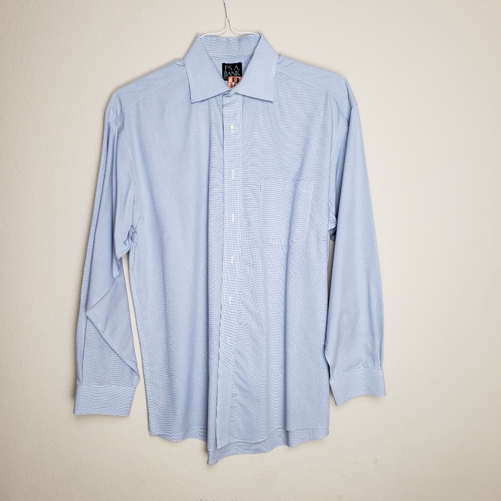Jos. A. Bank Blue and White Dress Shirt